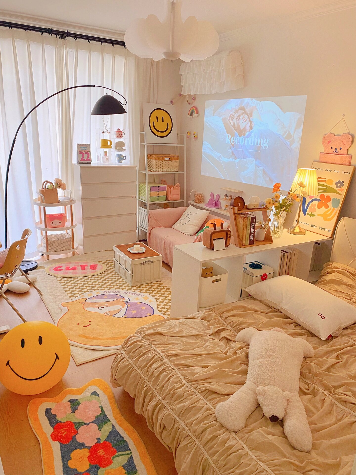 少女心卧室|怎么也看不腻的十五平小卧室