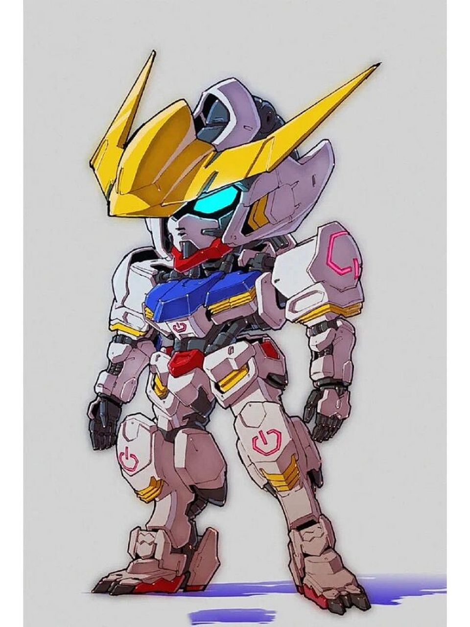 三头身q版高达铁血壁纸分享 转载自网络有需要自取