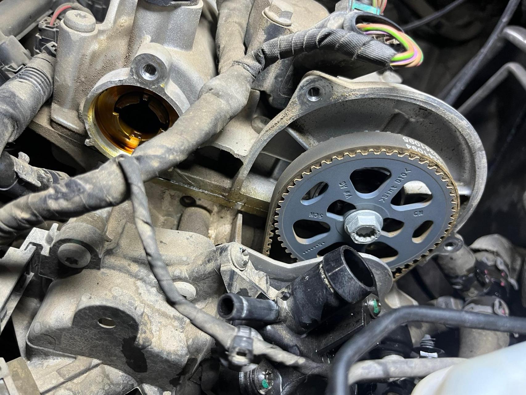 15年大众捷达1.6(ea211正时皮带安装)