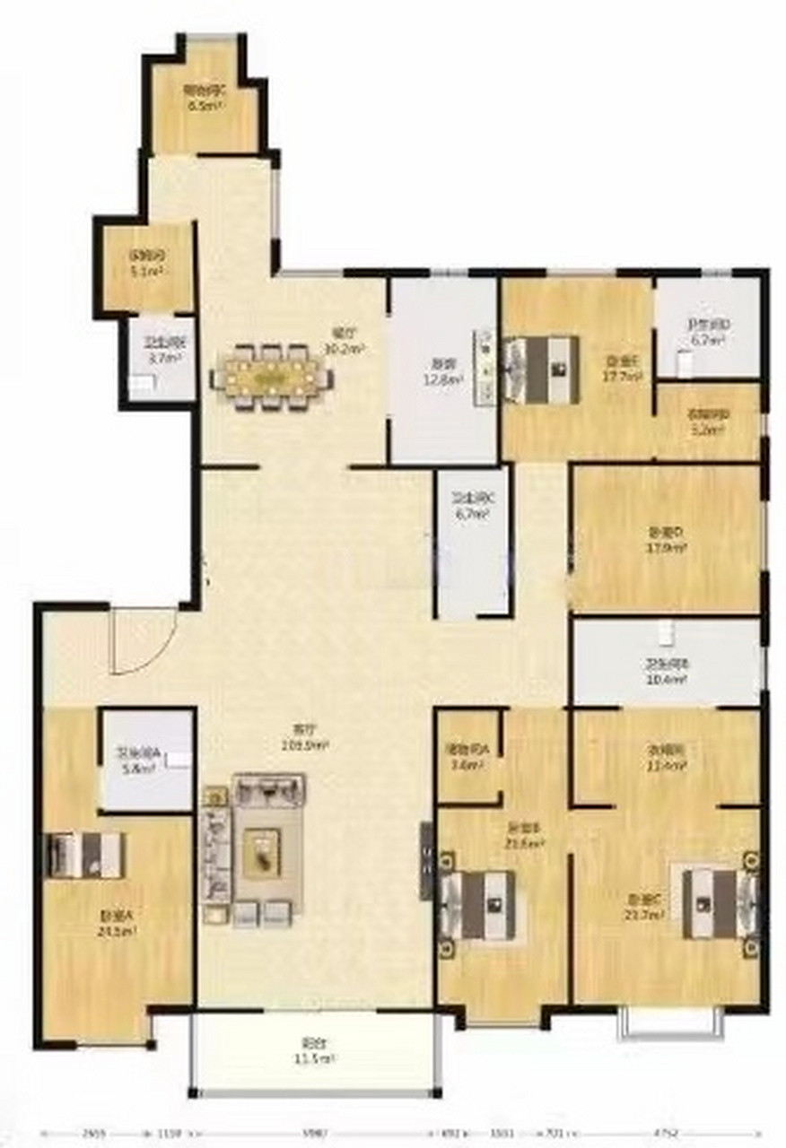 看看政务区栢悦公馆新371大平层,可心动?