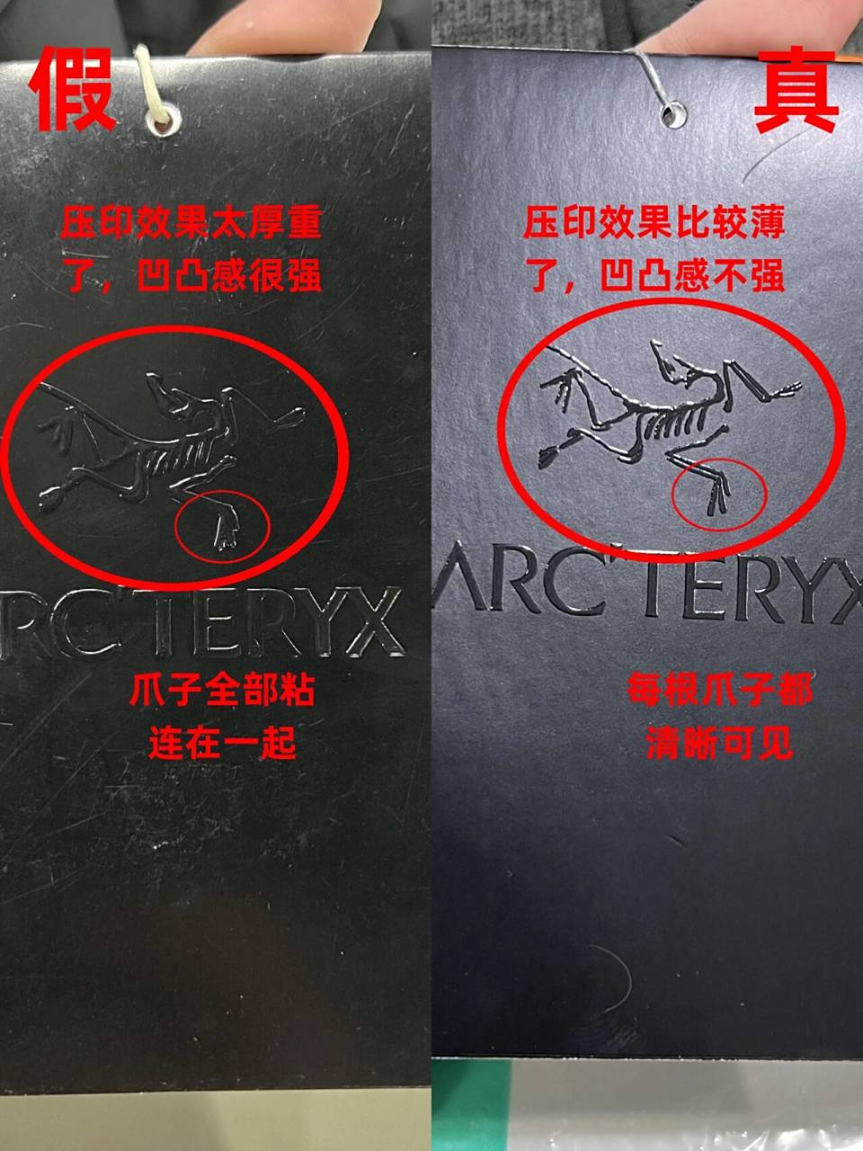 始祖鸟软壳冲锋衣真假对比丨建议收藏 始祖鸟真假对比第二弹来咯!