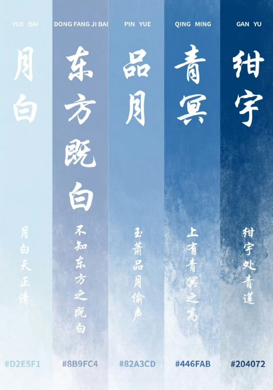 小油瓶分享# 不同颜色的雅称有哪些呢,他们对应的编号又是多少呢?