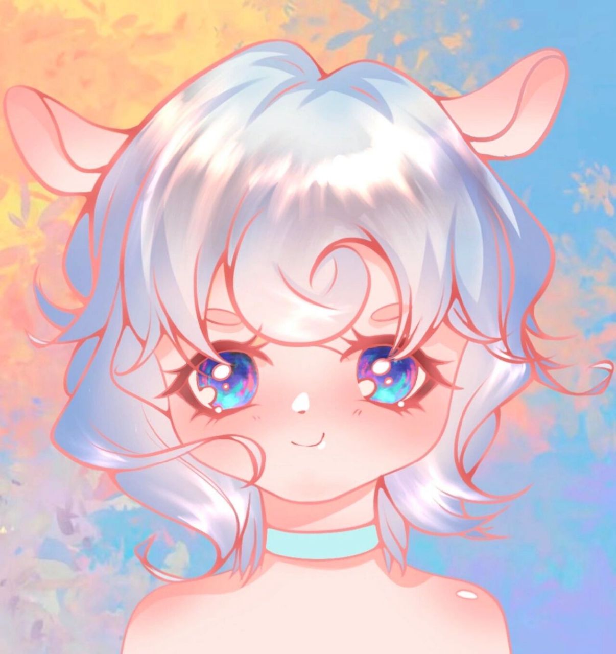 蛋仔派对头像 手绘小羊dongdong拟人态 点77可自取