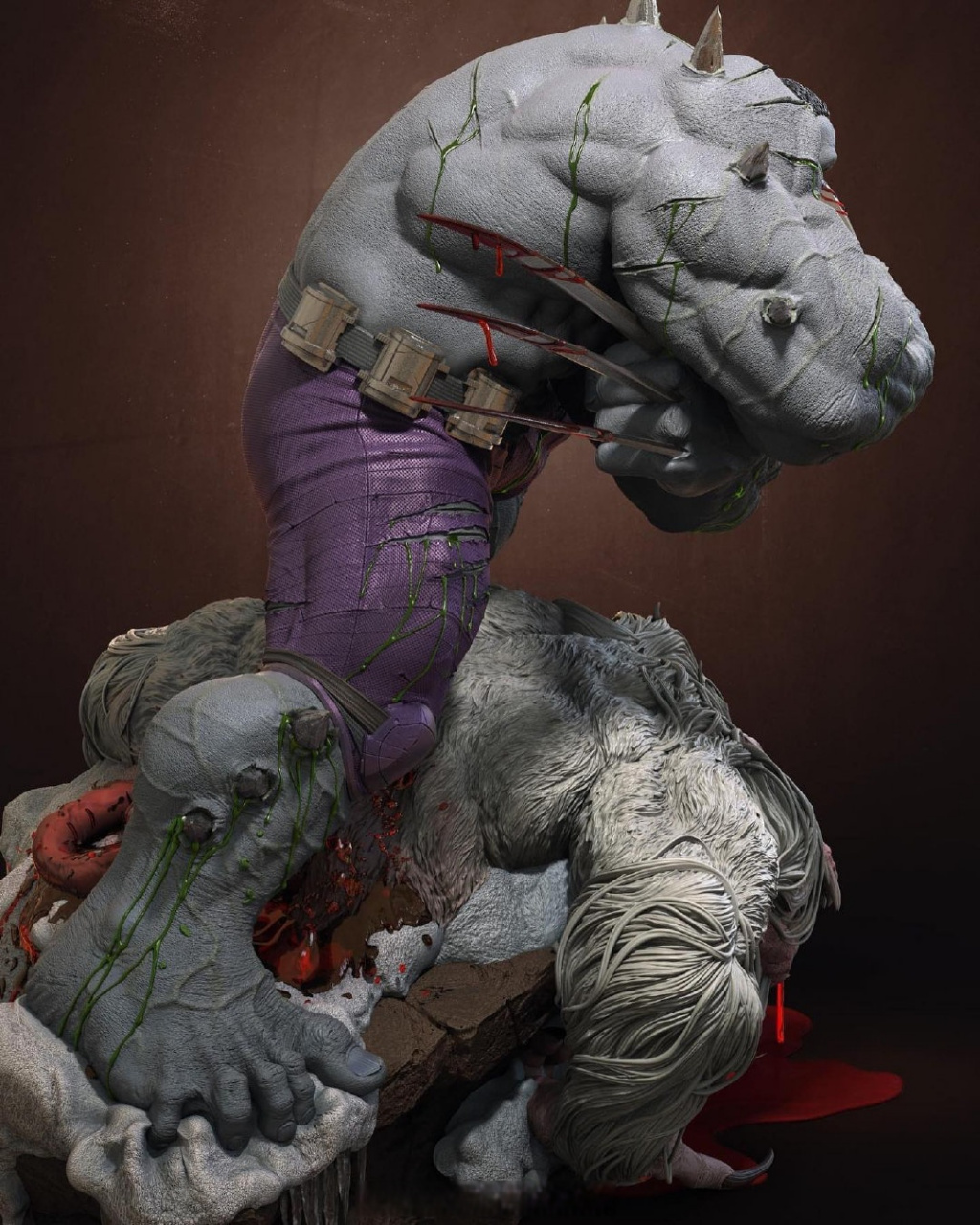 61weapon h vs wendigo  武器h vs 雪怪温迪戈  61sculpted by