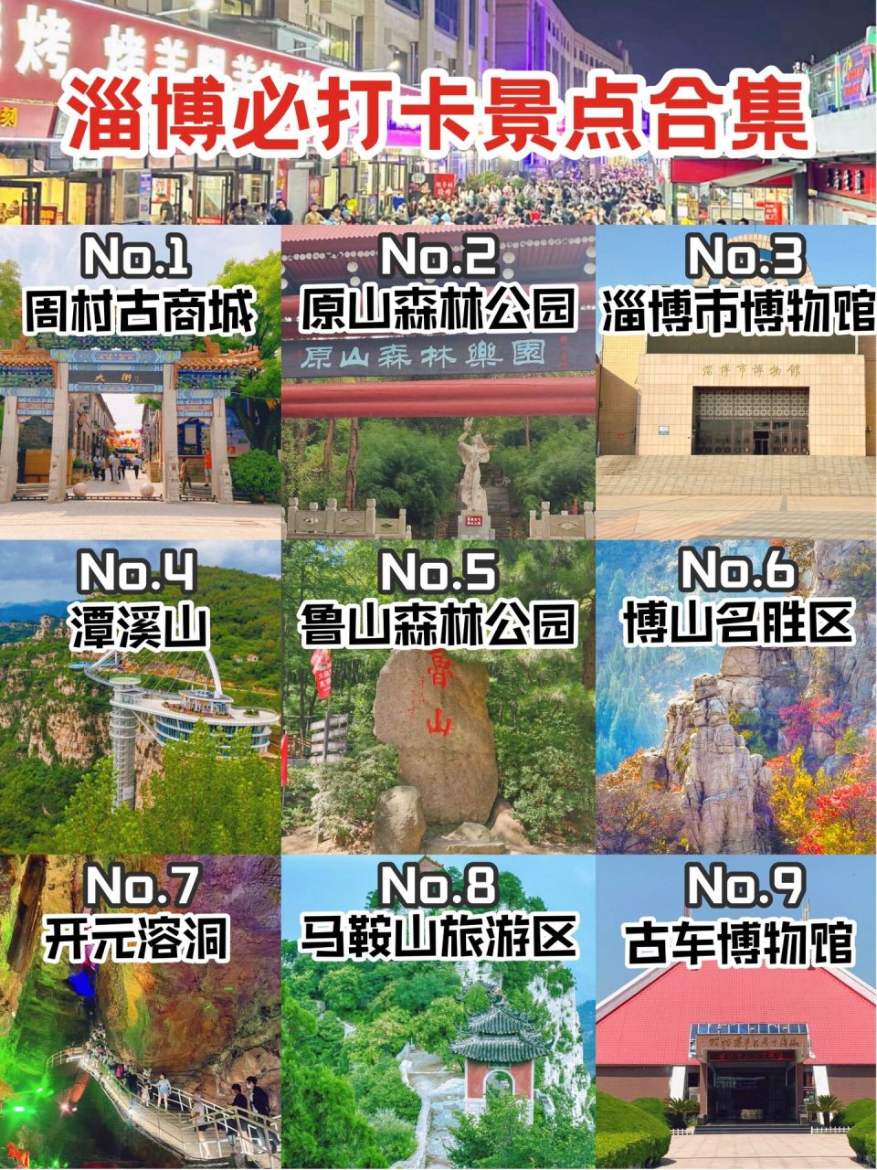 淄博市内旅游景点排名图片