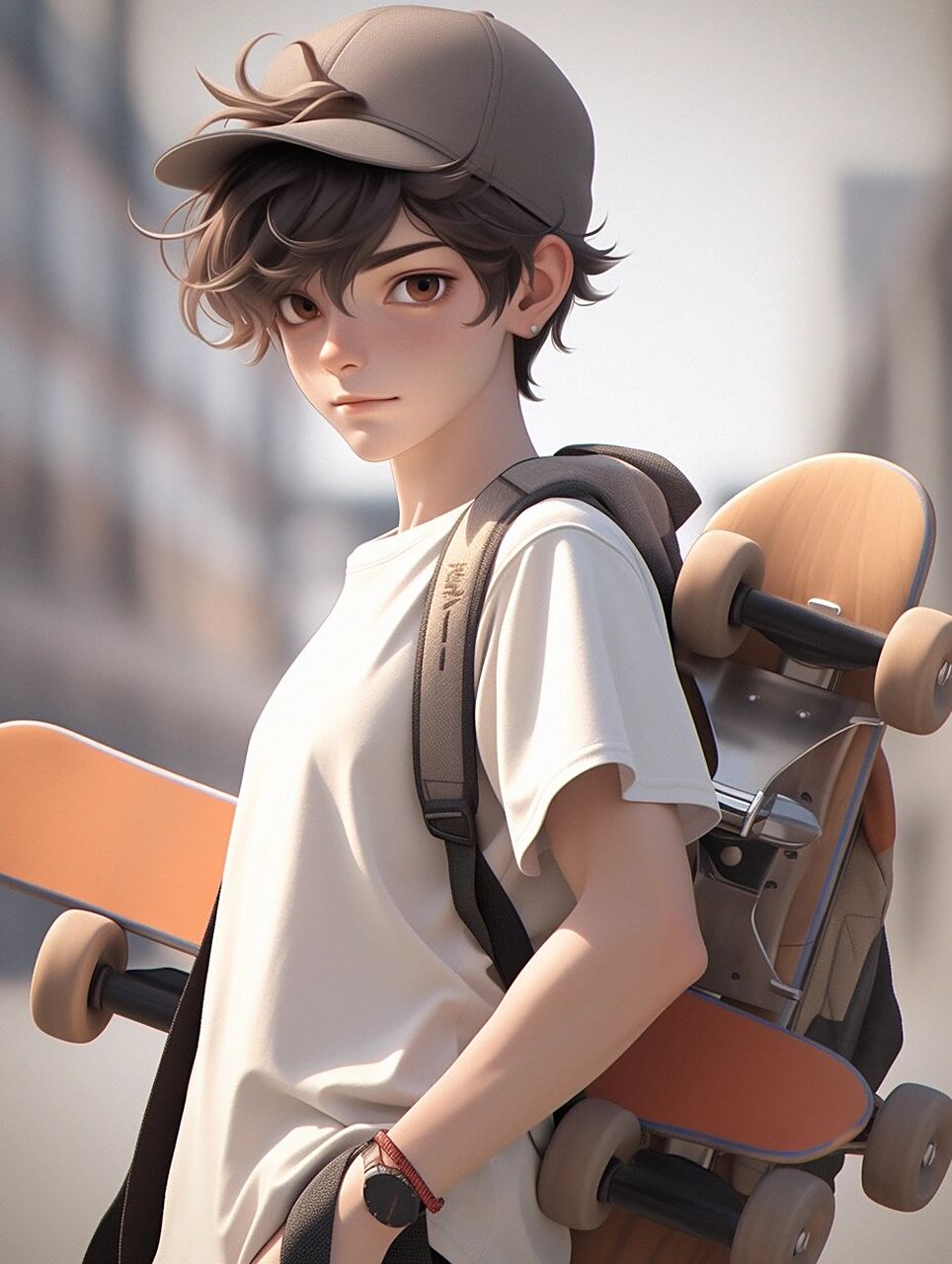 【男生头像】滑板男孩,酷酷酷 喜欢玩滑板的男生一定很酷,比如王一博