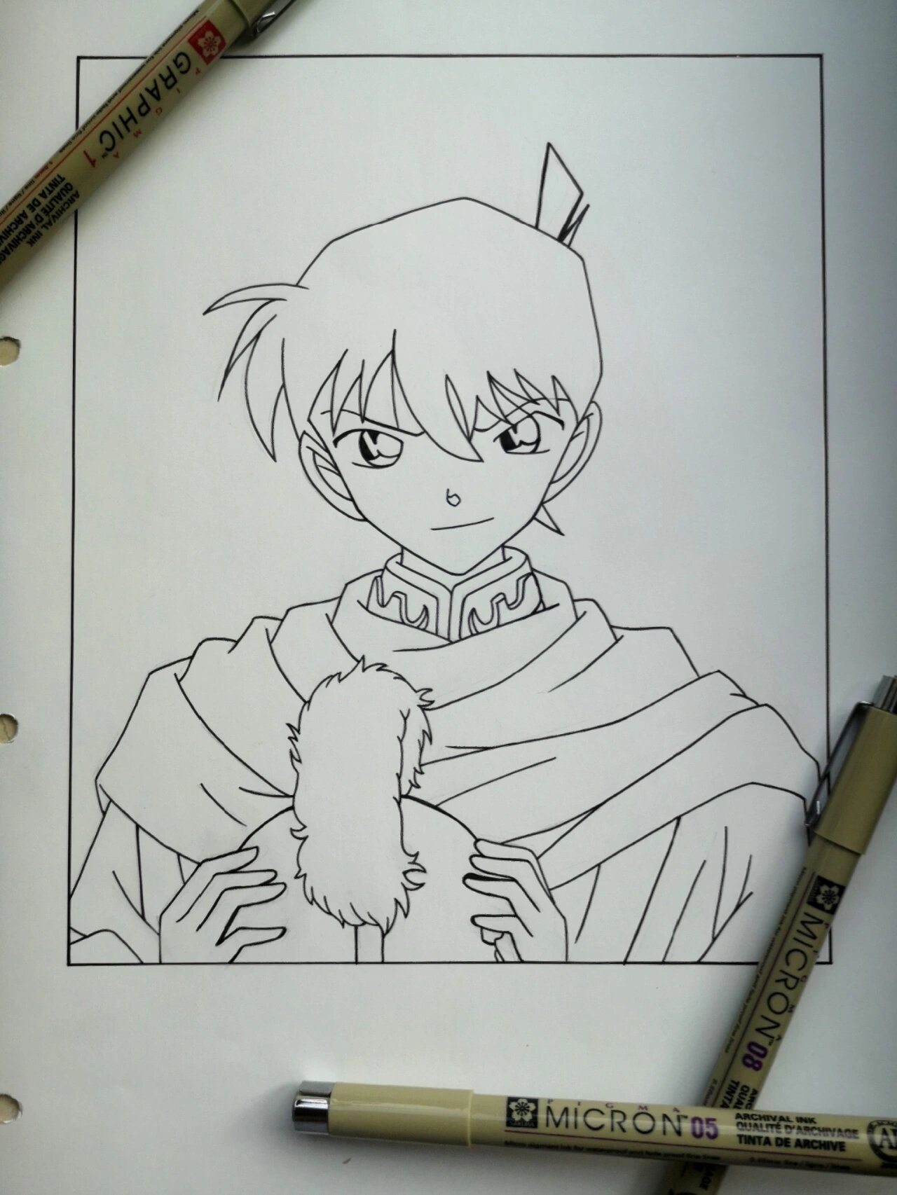 名侦探柯南78工藤新一手绘78