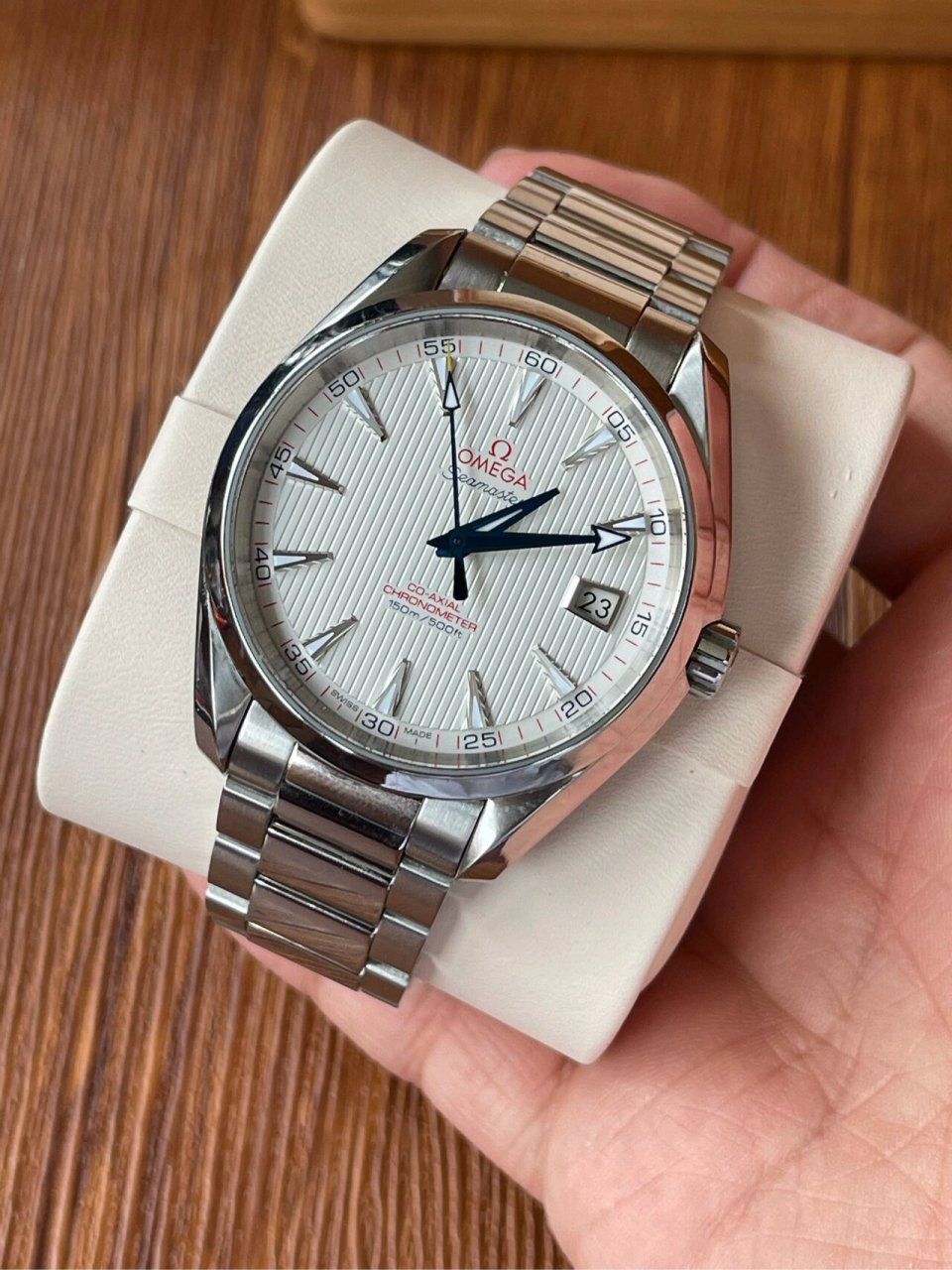 欧米茄蓝针队长 欧米茄海马150系列 231.10.42.21.02.002,蓝针队长!