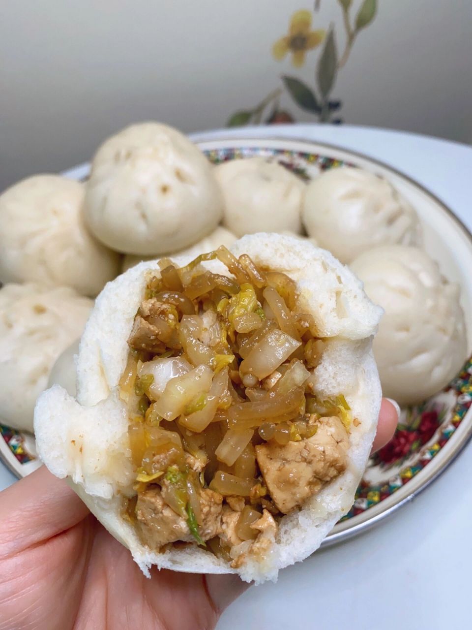 白菜豆腐粉条大包子～   	 吃一口热乎乎大包子 791515馅料制作