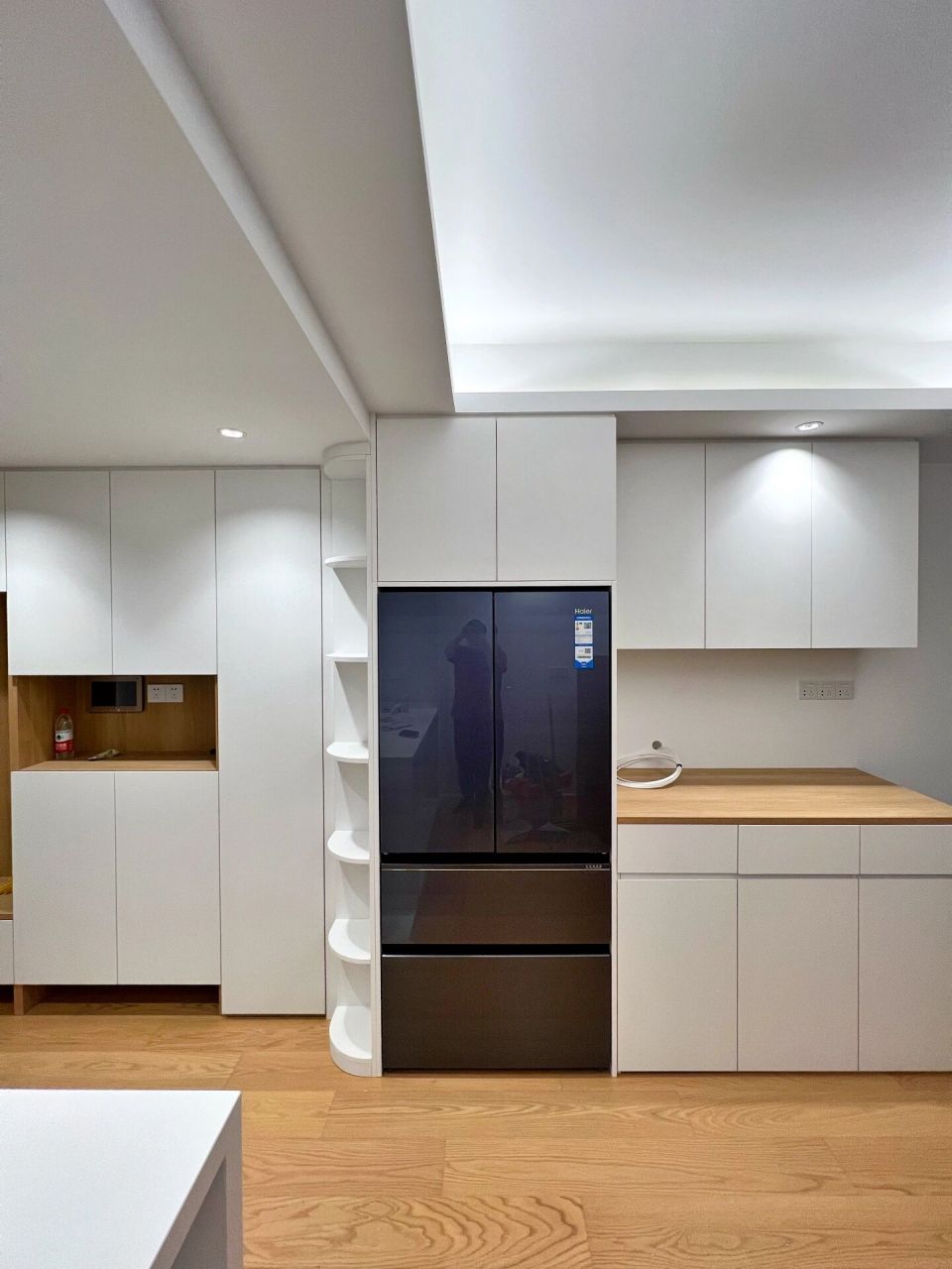 治愈强迫症的嵌入式冰箱来啦(附尺寸图) 周六终于安装冰箱啦,太满意了