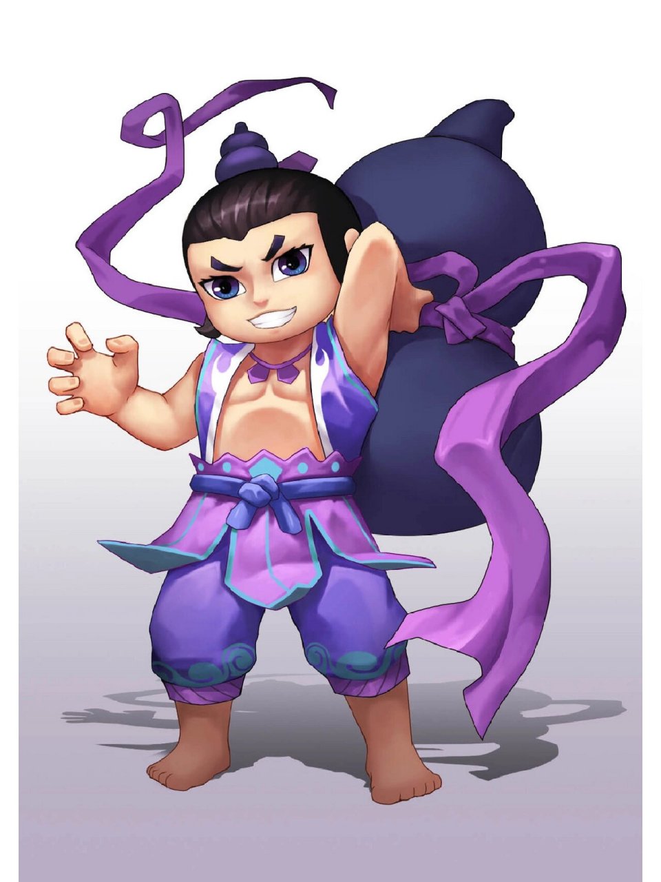 葫芦兄弟系列‖七娃紫娃 96七娃紫娃,天生自带葫