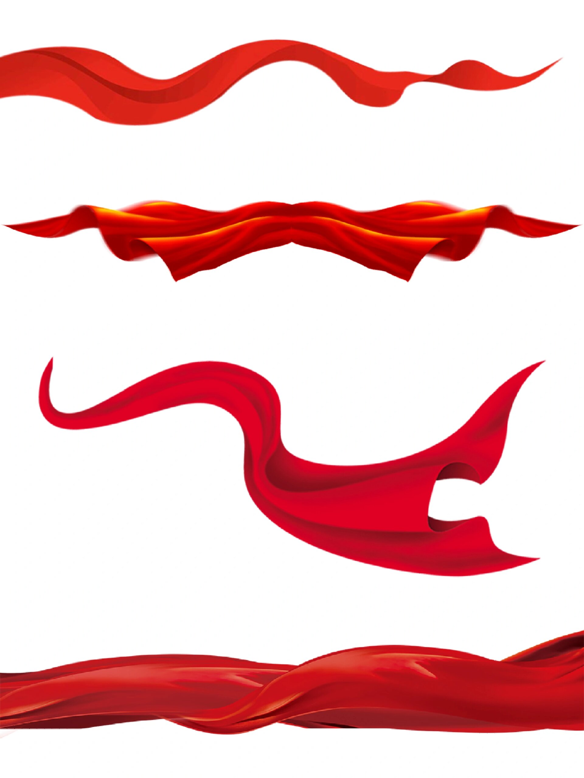 红色飘带素材大放送97 2. 红色飘带,点亮劳动节的热情99 3.