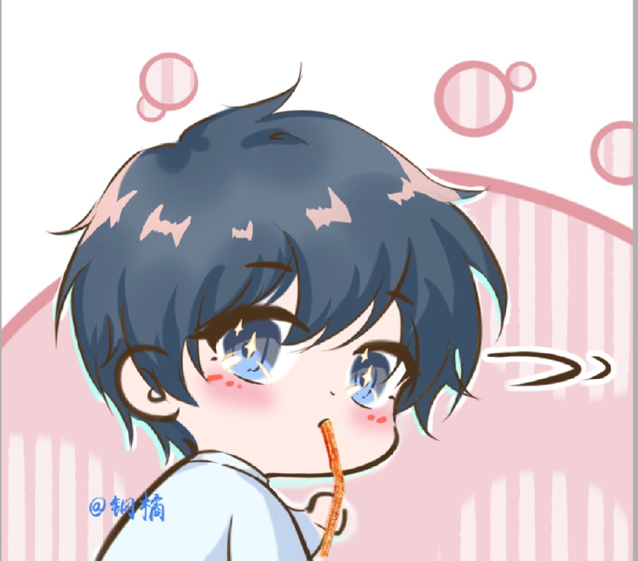 汗] (画了葱花鱼小漫画摸鱼图[打call]