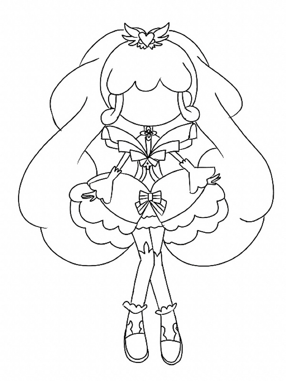 简笔画教程7515小花仙爱心花仙魔法使者千韩