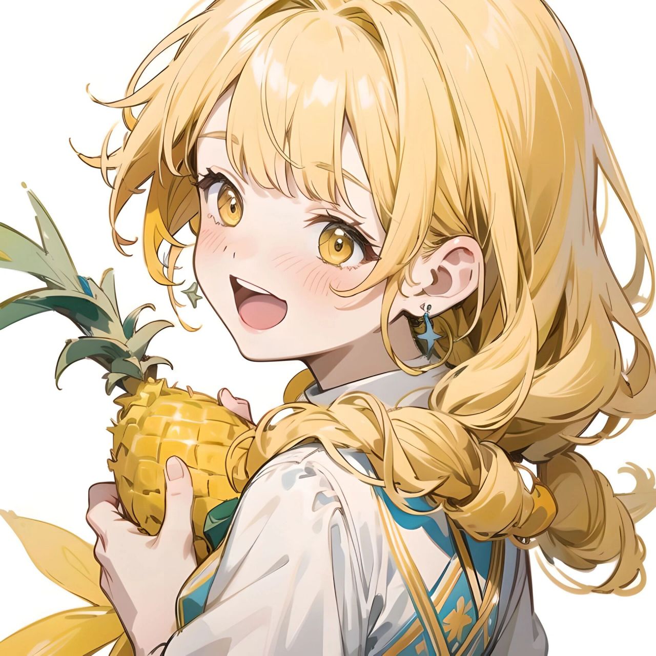 治愈系头像/菠萝🍍女孩/可爱女生头像❤️