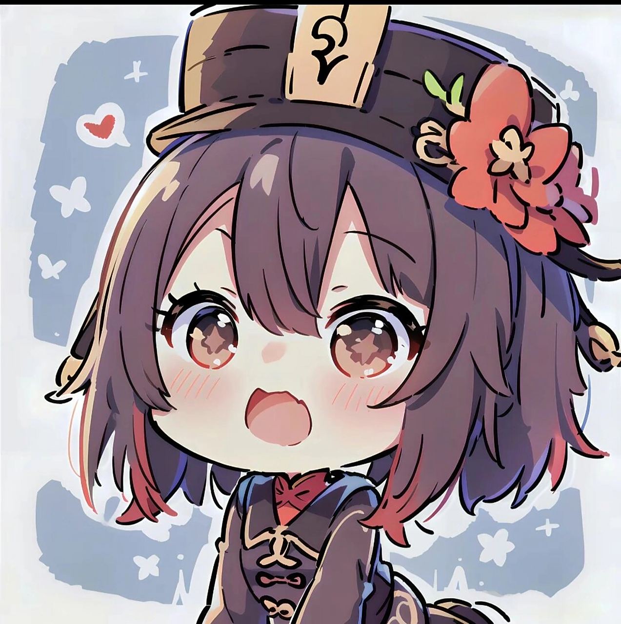 原神胡桃 #原神# #原神日常# #原来你也玩原神# 胡桃q版头像来啦～宝