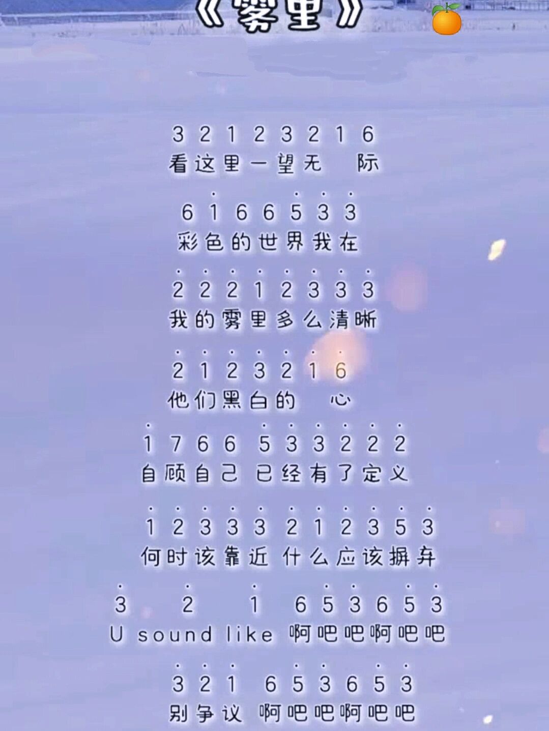 《雾里》光遇琴谱,钢琴简谱入门.@a娜娜小屋的动态