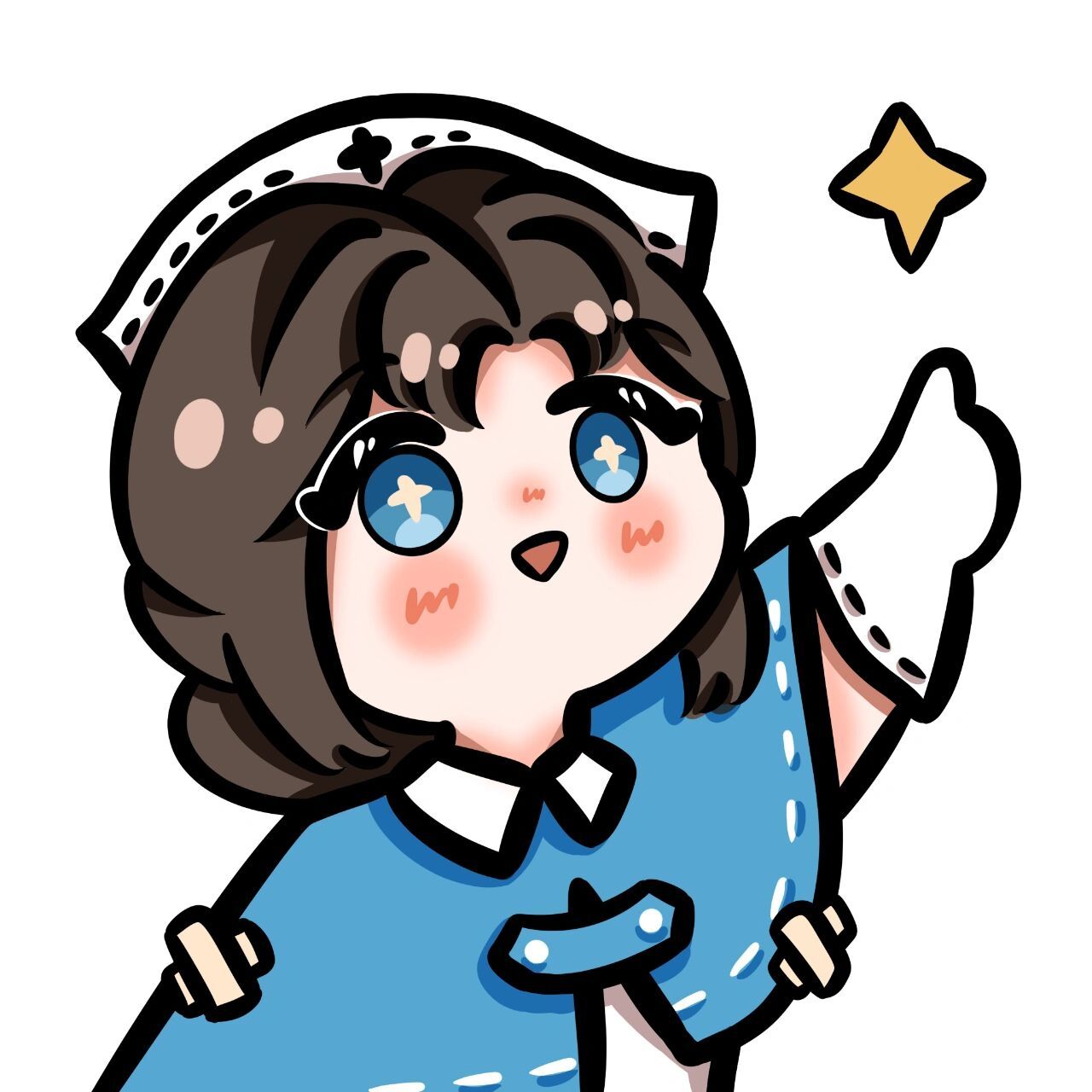 procreate小头像丨q版丨医生