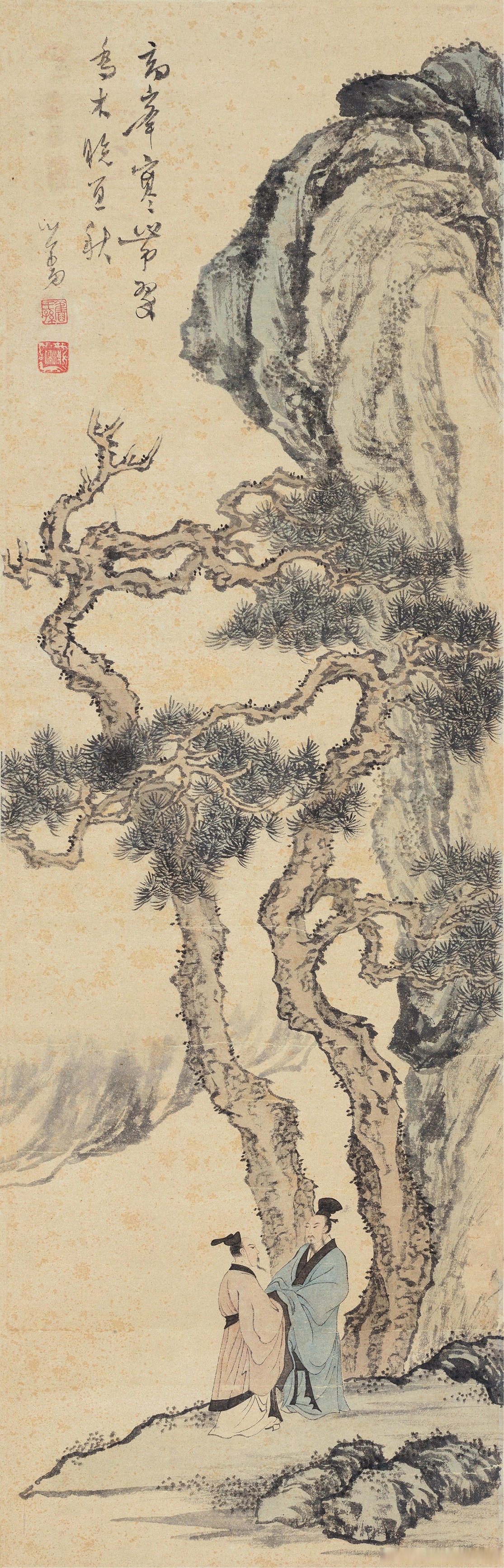 画家溥儒笔下的高士图