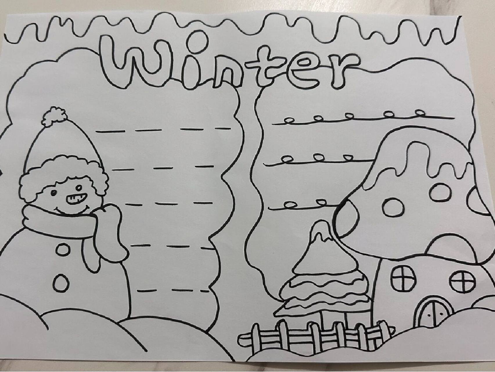 英语手抄报 季节手抄报