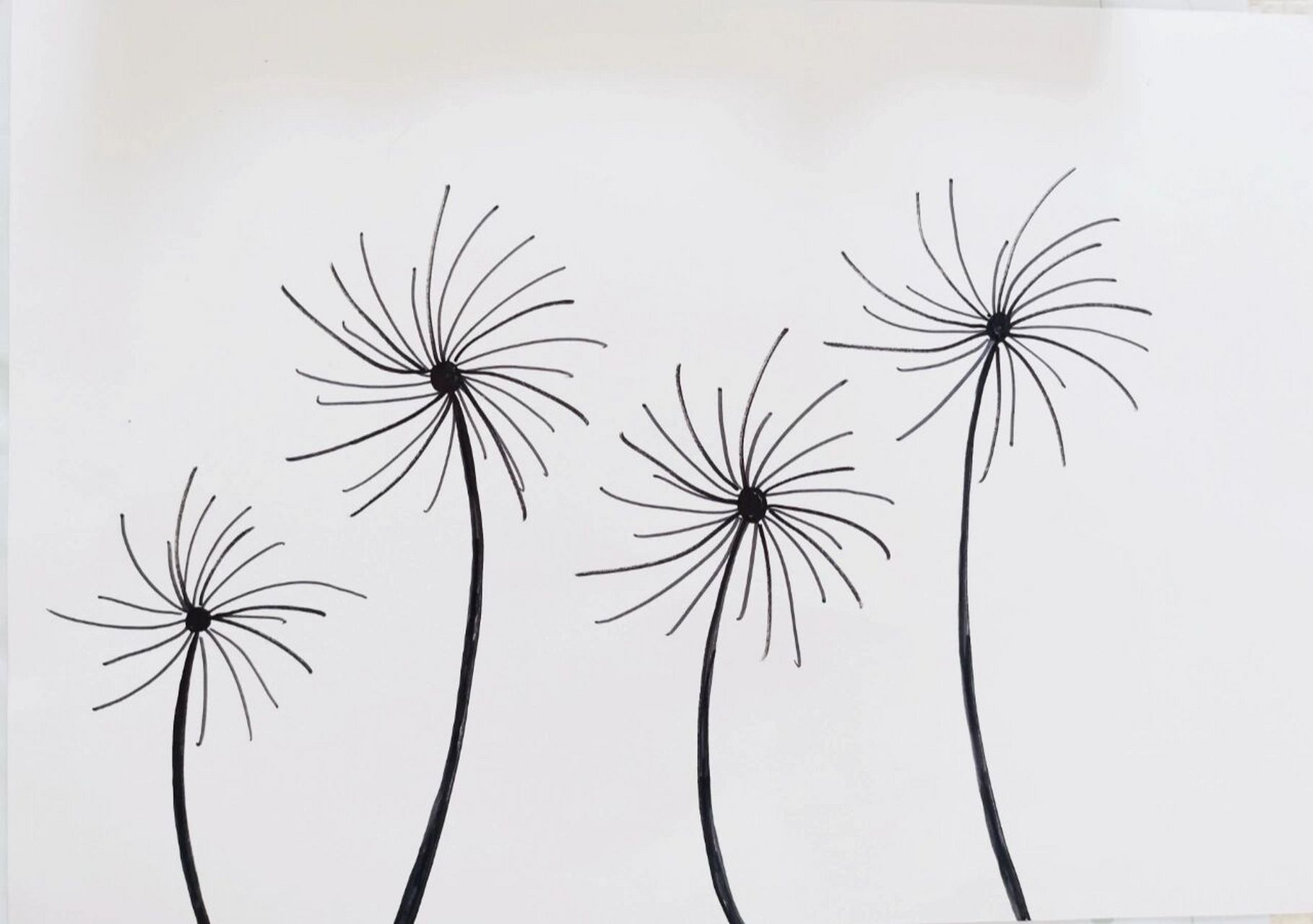 少儿创意美术画——蒲公英手指画 9790这幅儿童创意美术画,适合