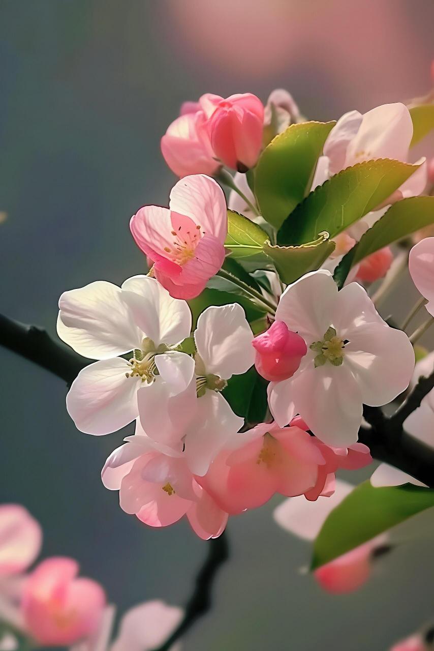 绘画素材-海棠花