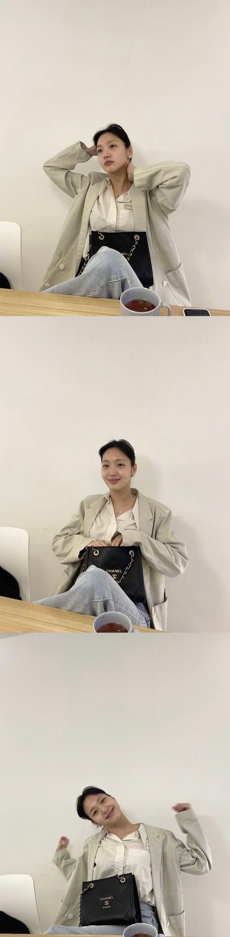 金高银近期日常私服穿搭,随性时髦!