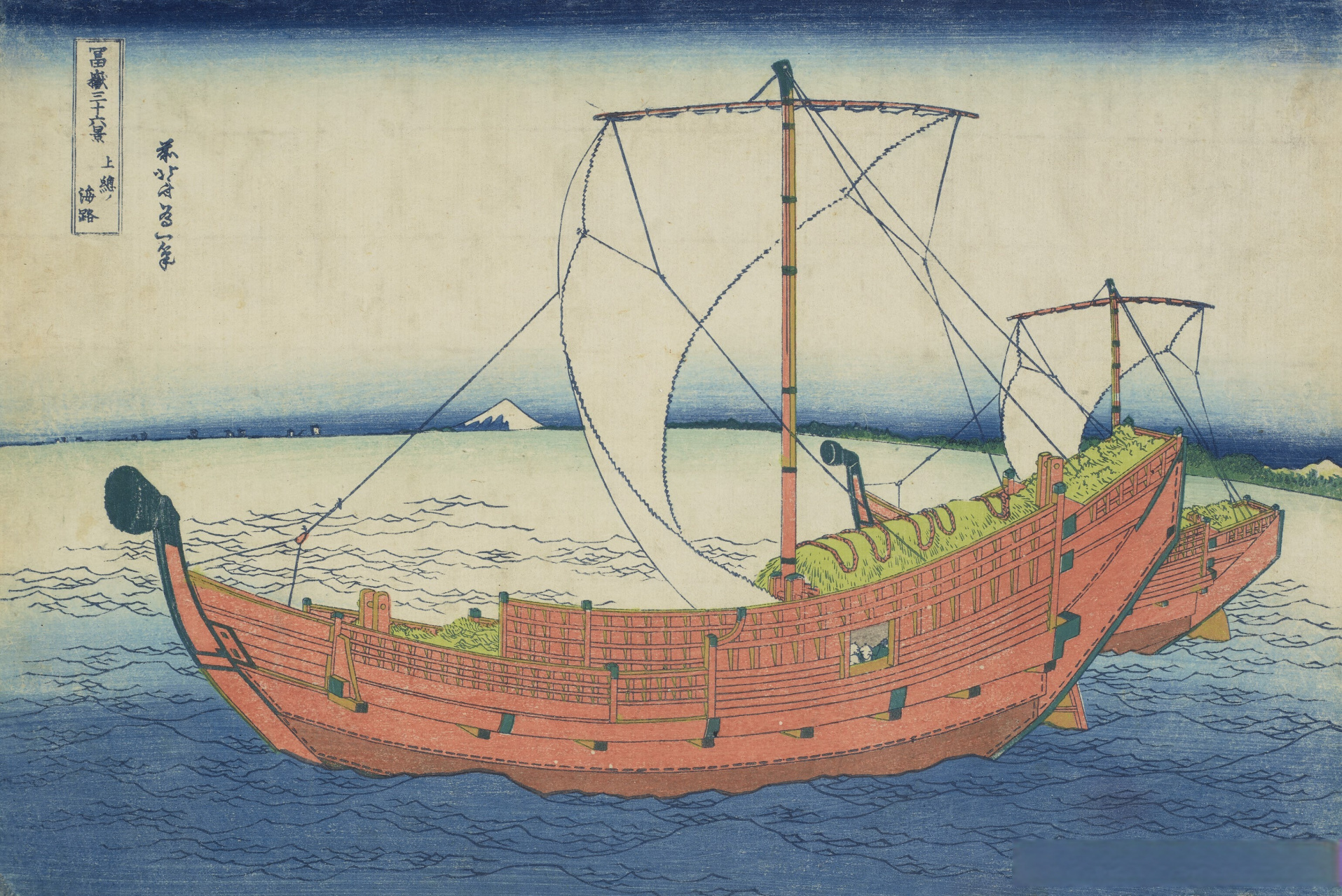 日本画家葛饰北斋绘画作品