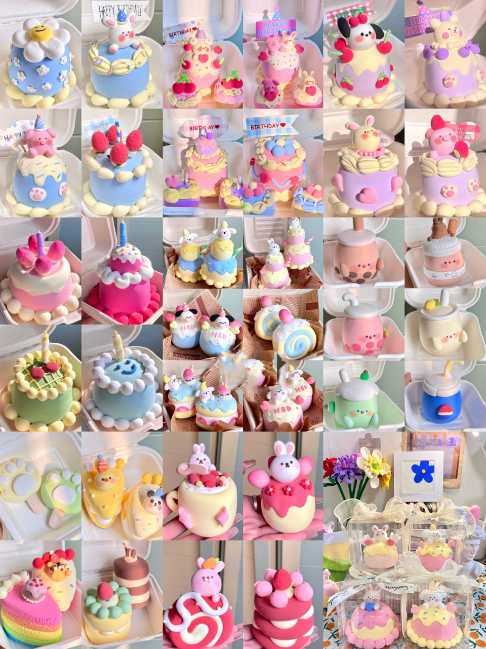 那些年做过的60款粘土蛋糕大合集～ 今天芋头带来了粘土蛋糕大合集