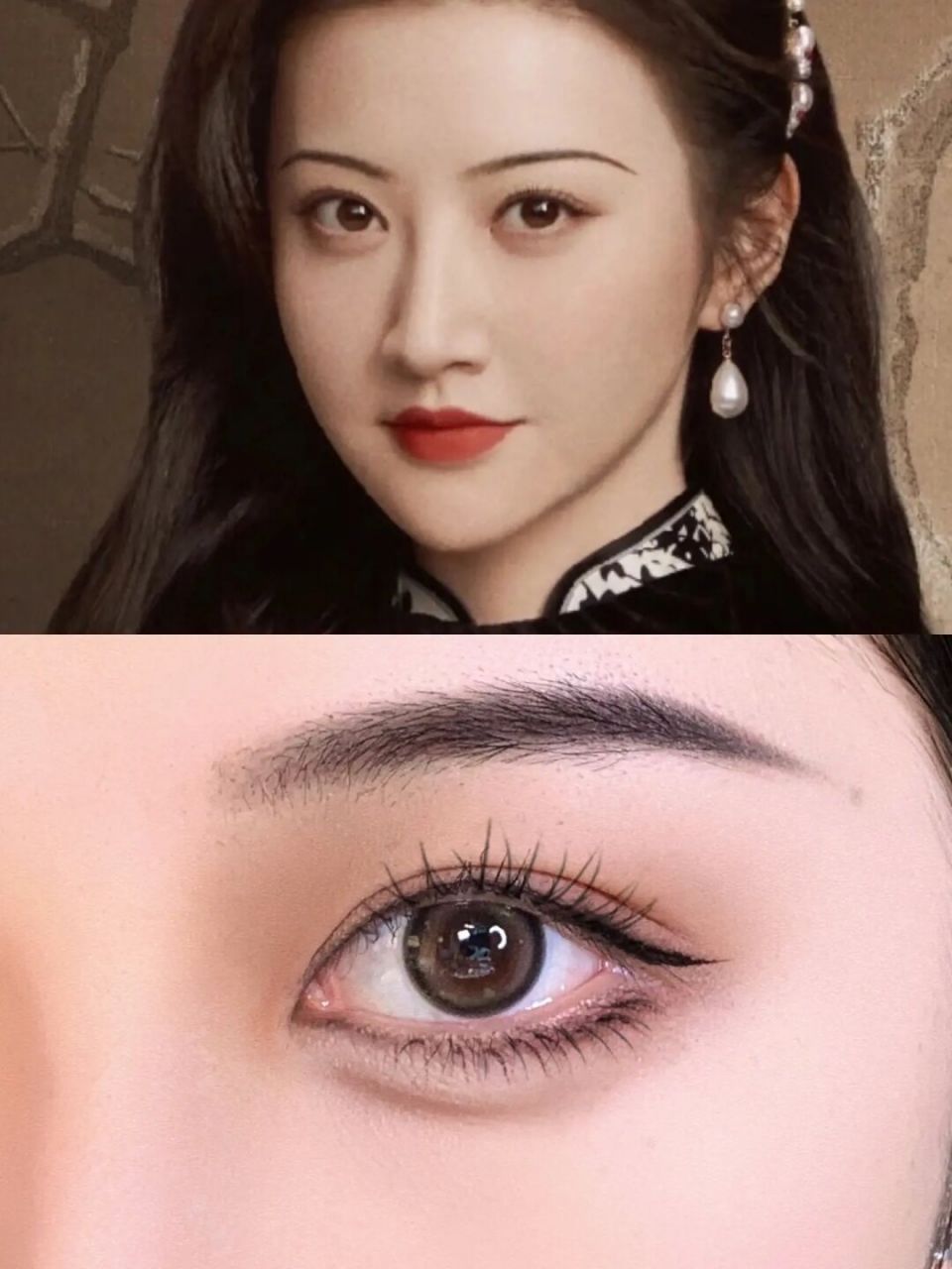 新中式细弯眉好高级! 司藤的造型和妆容都太绝了! 每一个都那么好看!