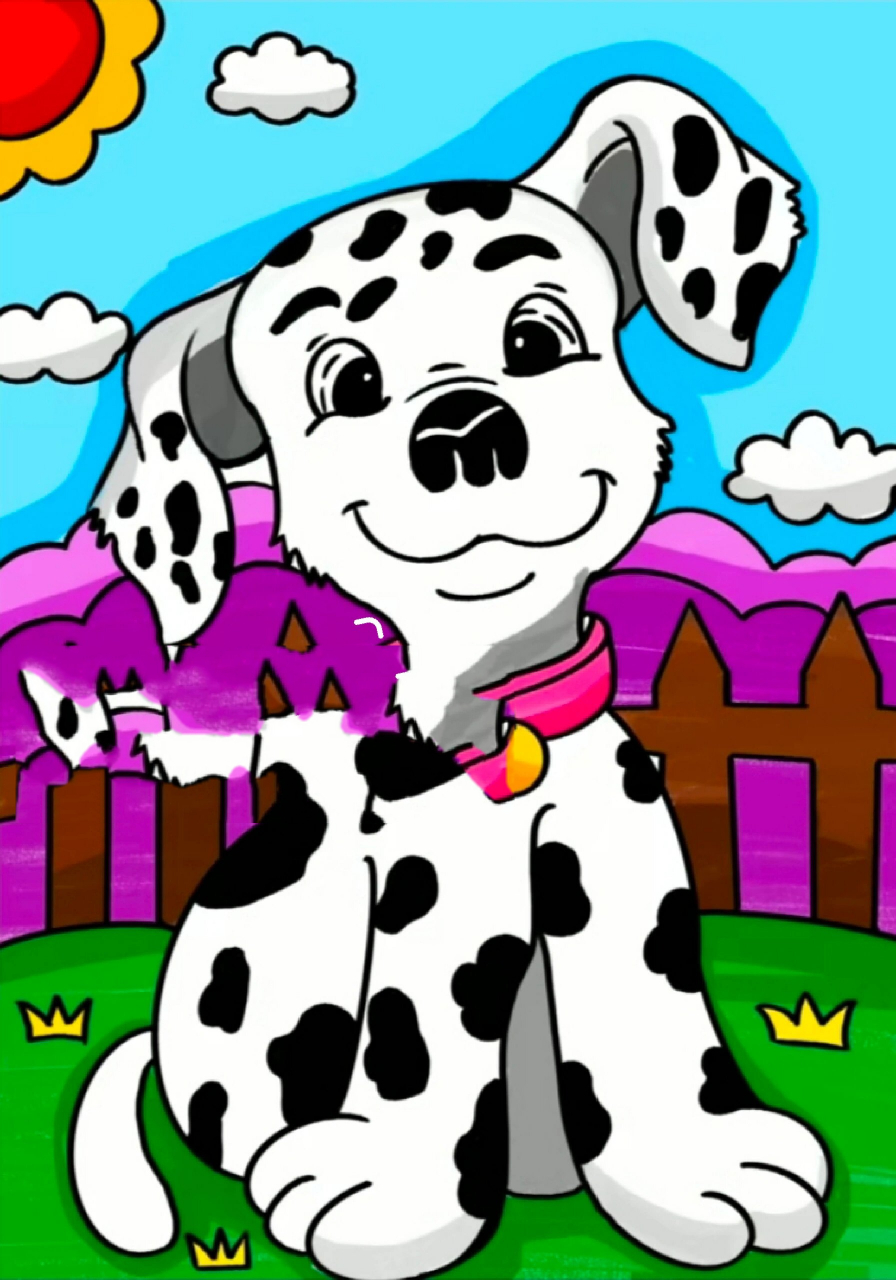 (附大图)可爱小动物儿童画创意美术简笔画