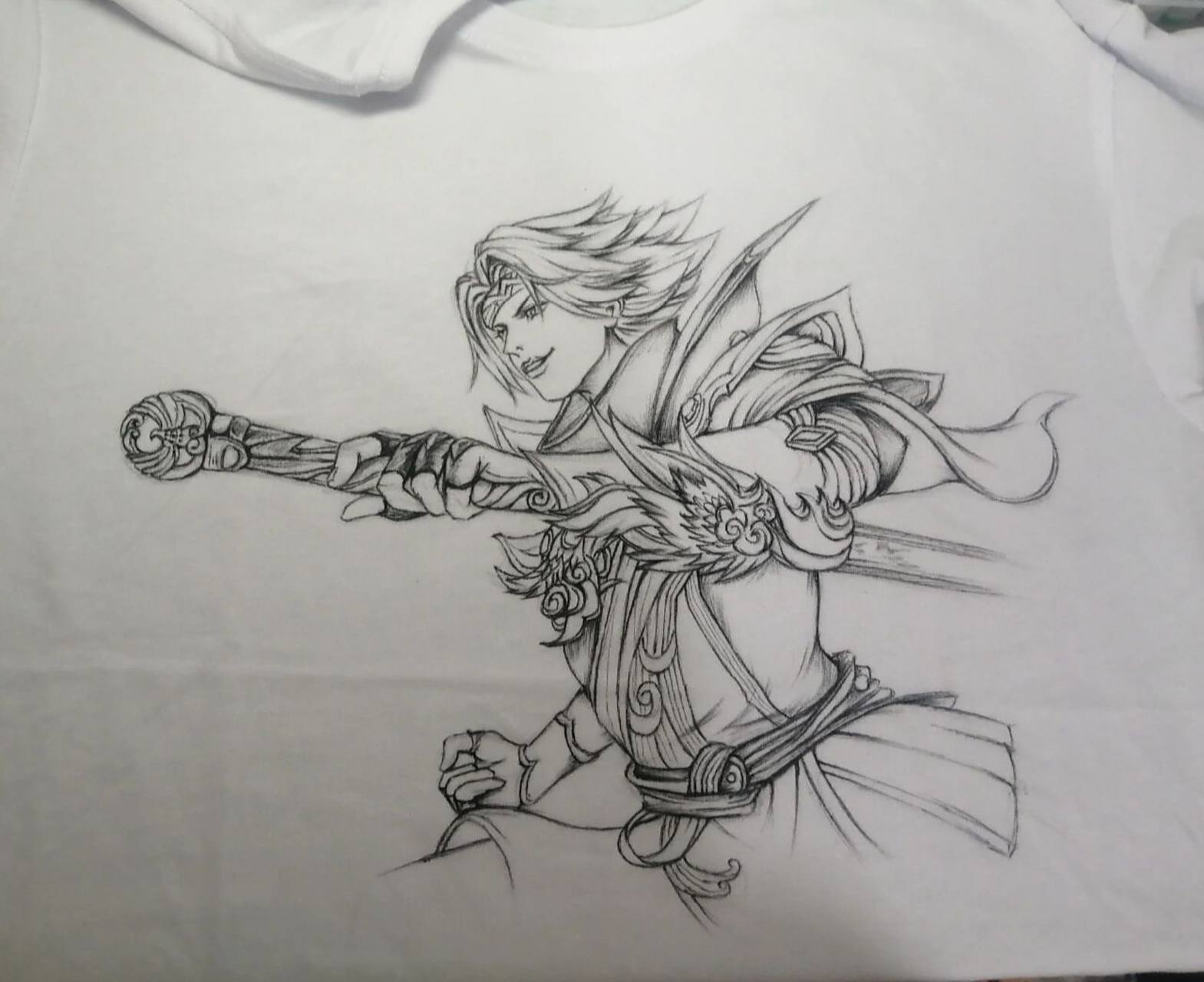 王者荣耀手绘 曜 云鹰飞将 没玩过这个英雄,看着帅帅滴