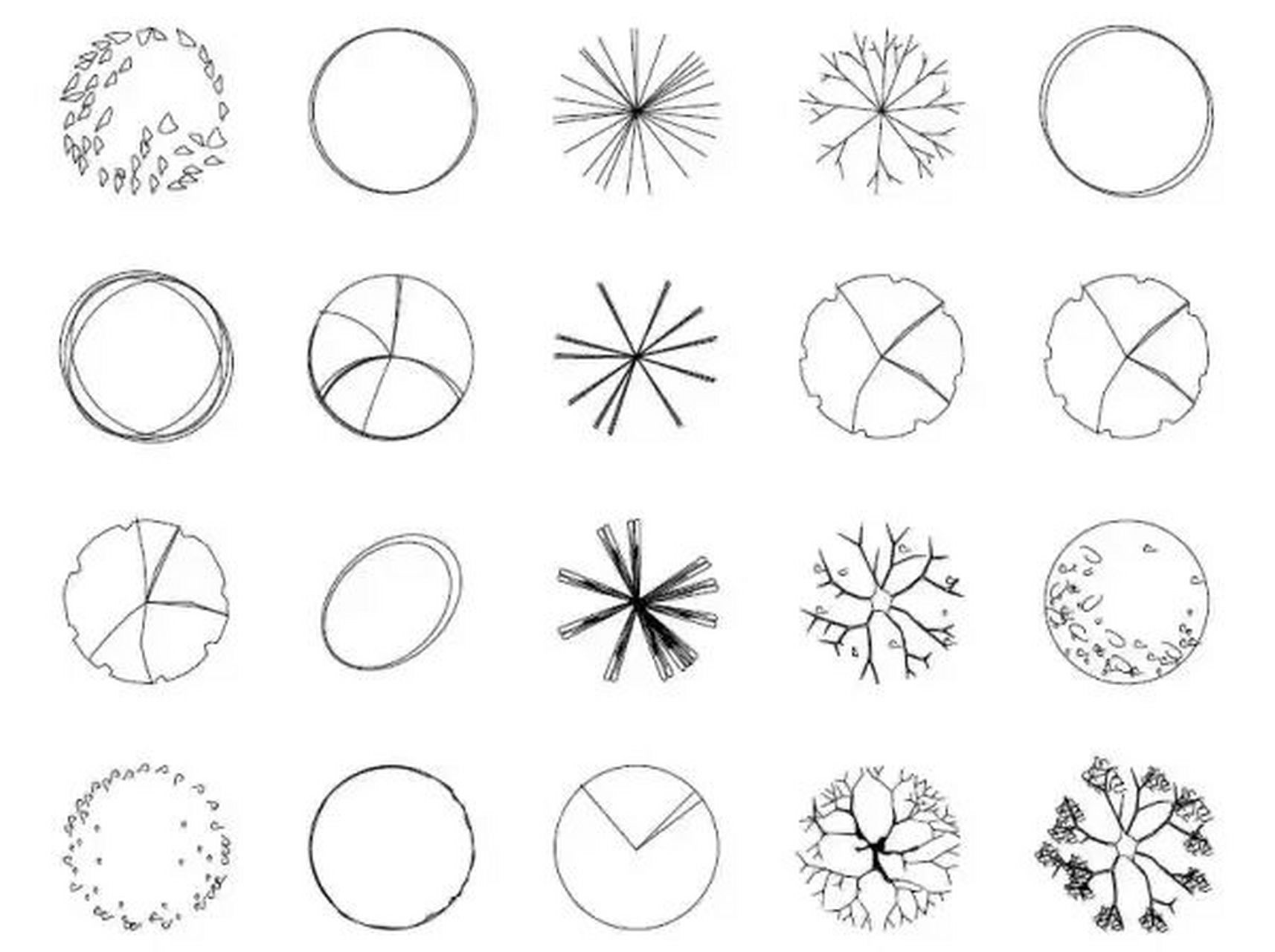 平面树画法,快题必备 平面树的画法,赶紧收藏用上