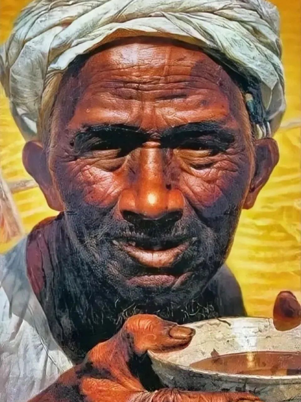 罗中立,原是四川美院的一名美术生,这幅《父亲》画作,当初只卖了400