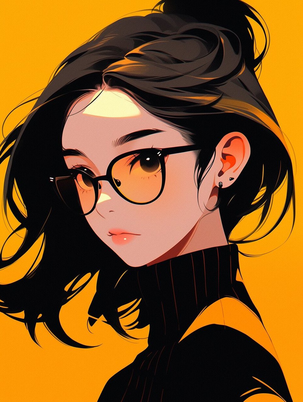 【ai 头像】大胆热恋炫酷帅气女生头像壁纸 女生酷酷头像壁纸,大胆的