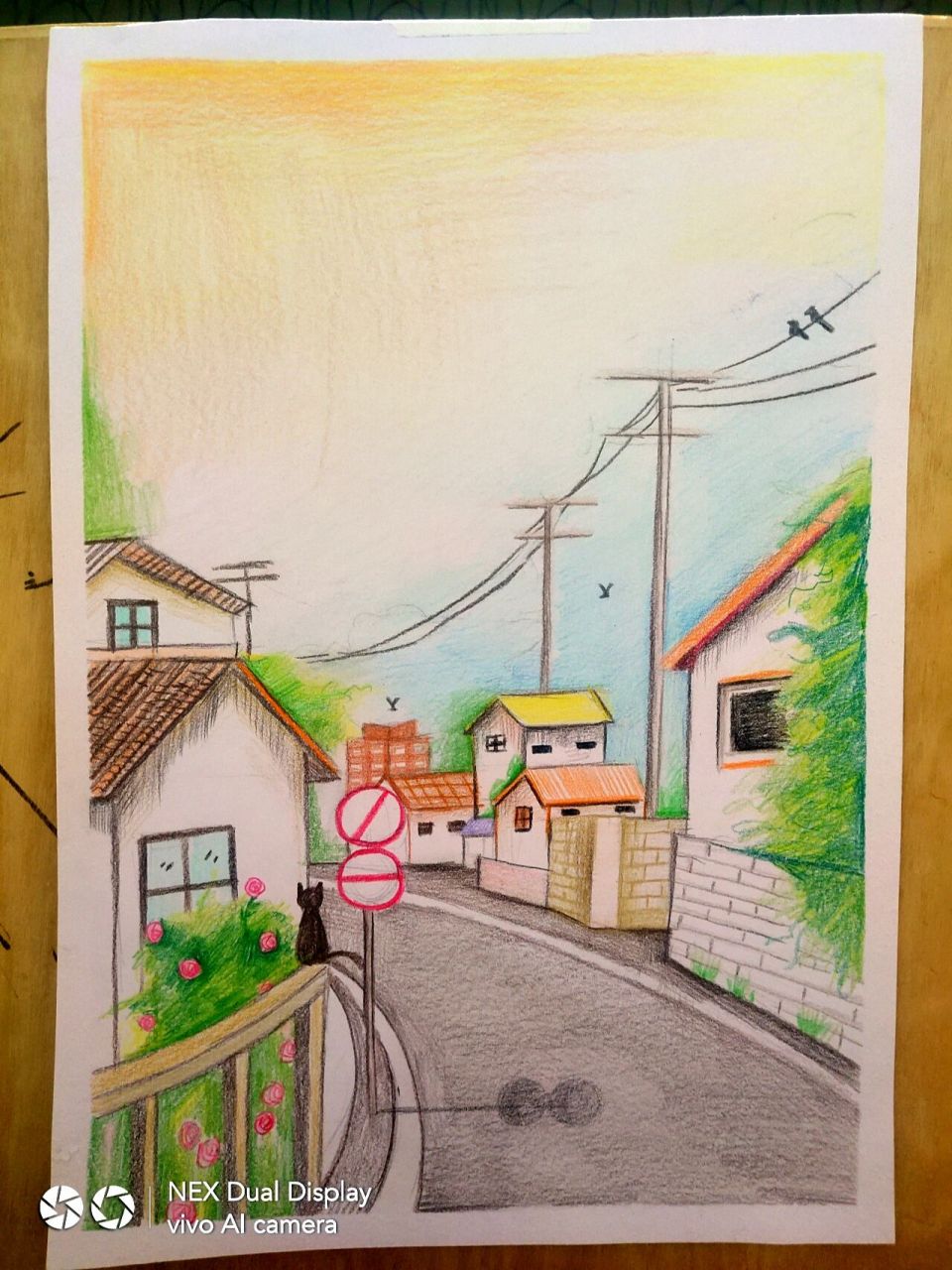 彩铅风景/日系小巷/附步骤图 哎呀呀,更新了,希望大家能够喜欢呀,本