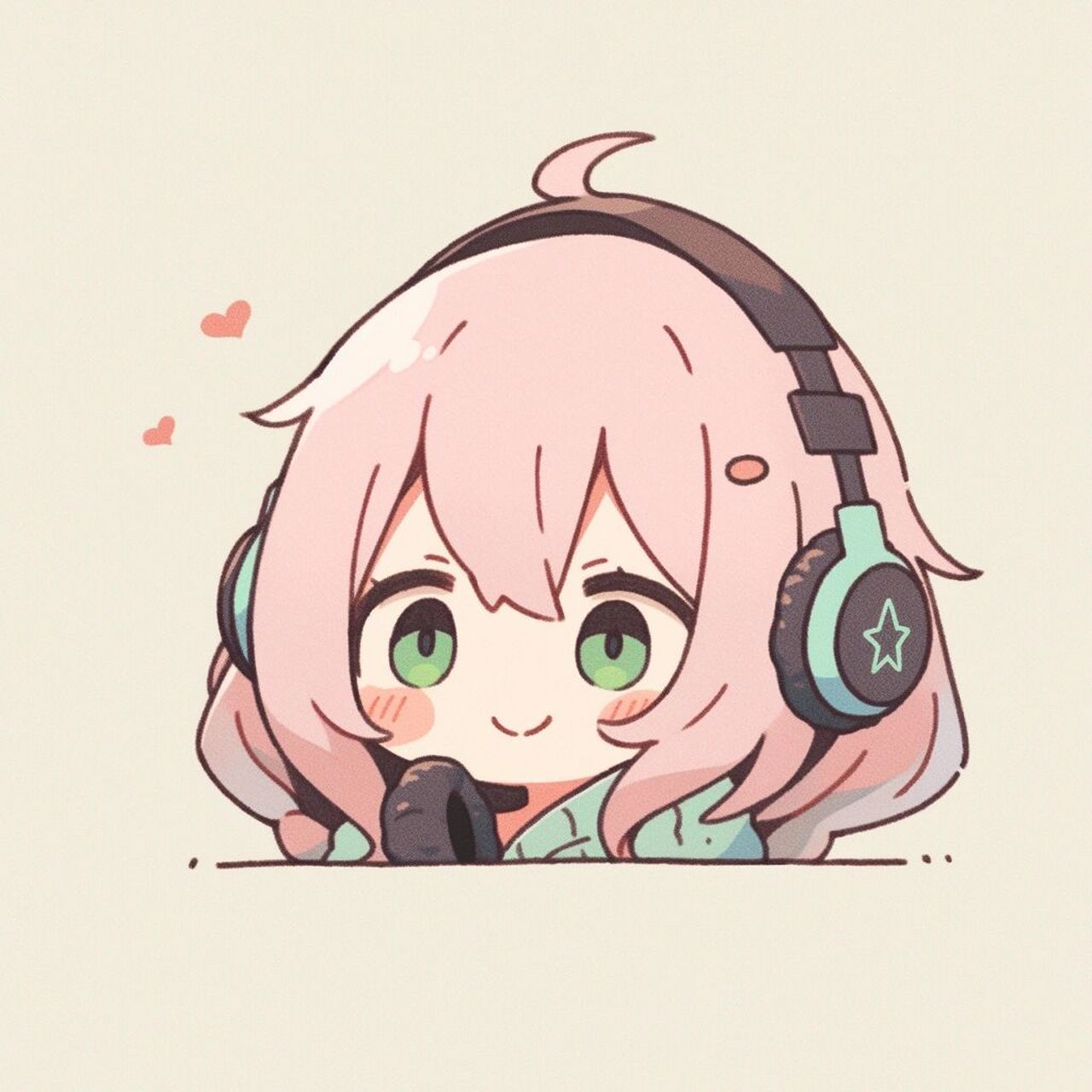 可爱加倍|电竞少女动漫头像01  明明是电竞少女,为什么这么像客服捏