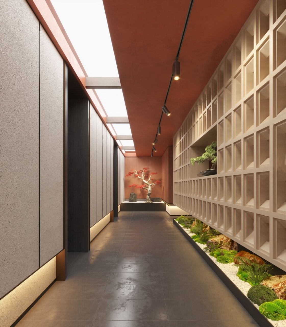 原来走廊还可以这样布置 走廊是室内空间的重要组成部分,它的设计和