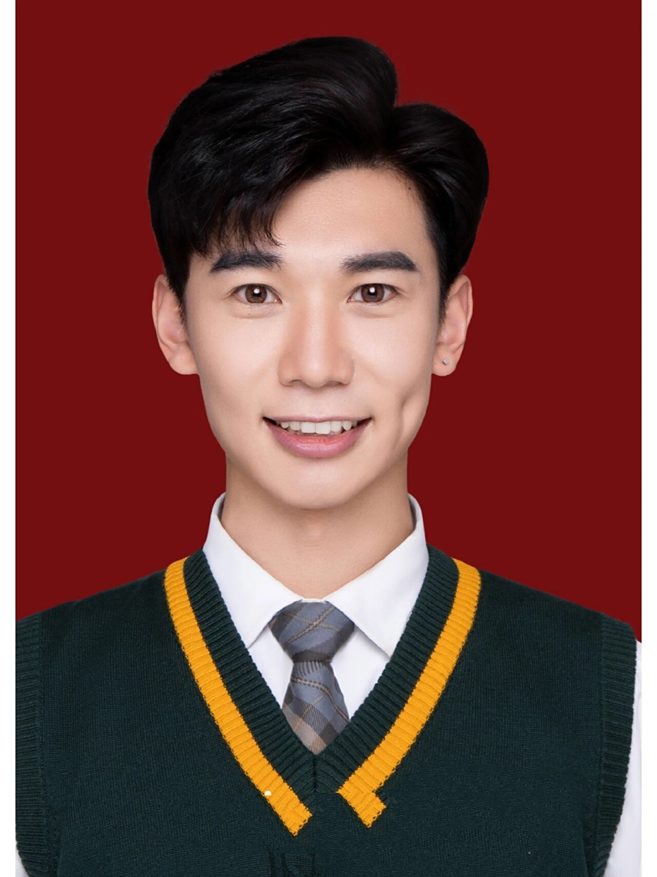 男生证件照|南宁男士精致一寸照 男生精致证件 欢迎约拍