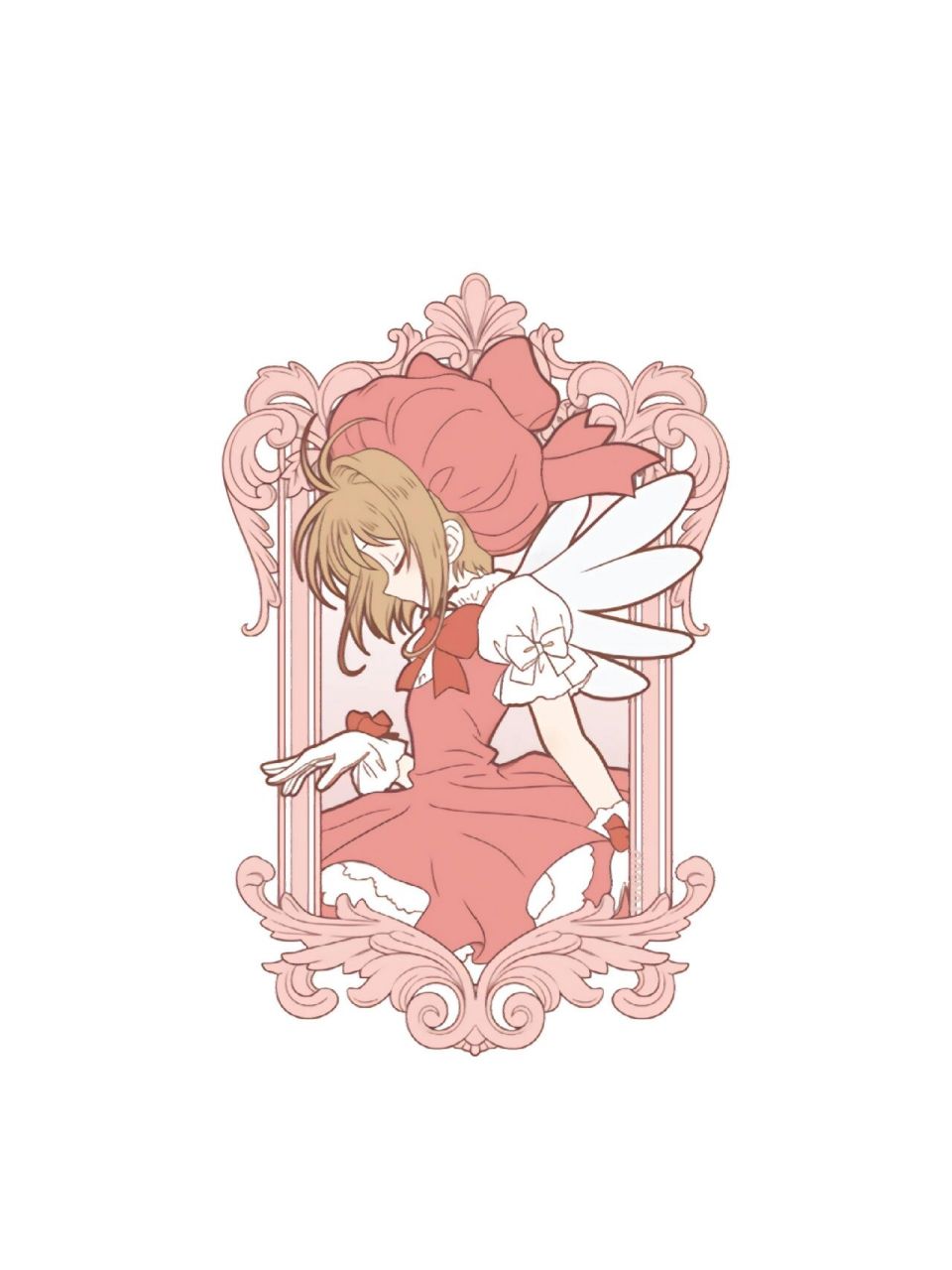 小樱壁纸95 我的童年回忆但是到现在都觉得很好看啊啊啊 樱狼甜死了