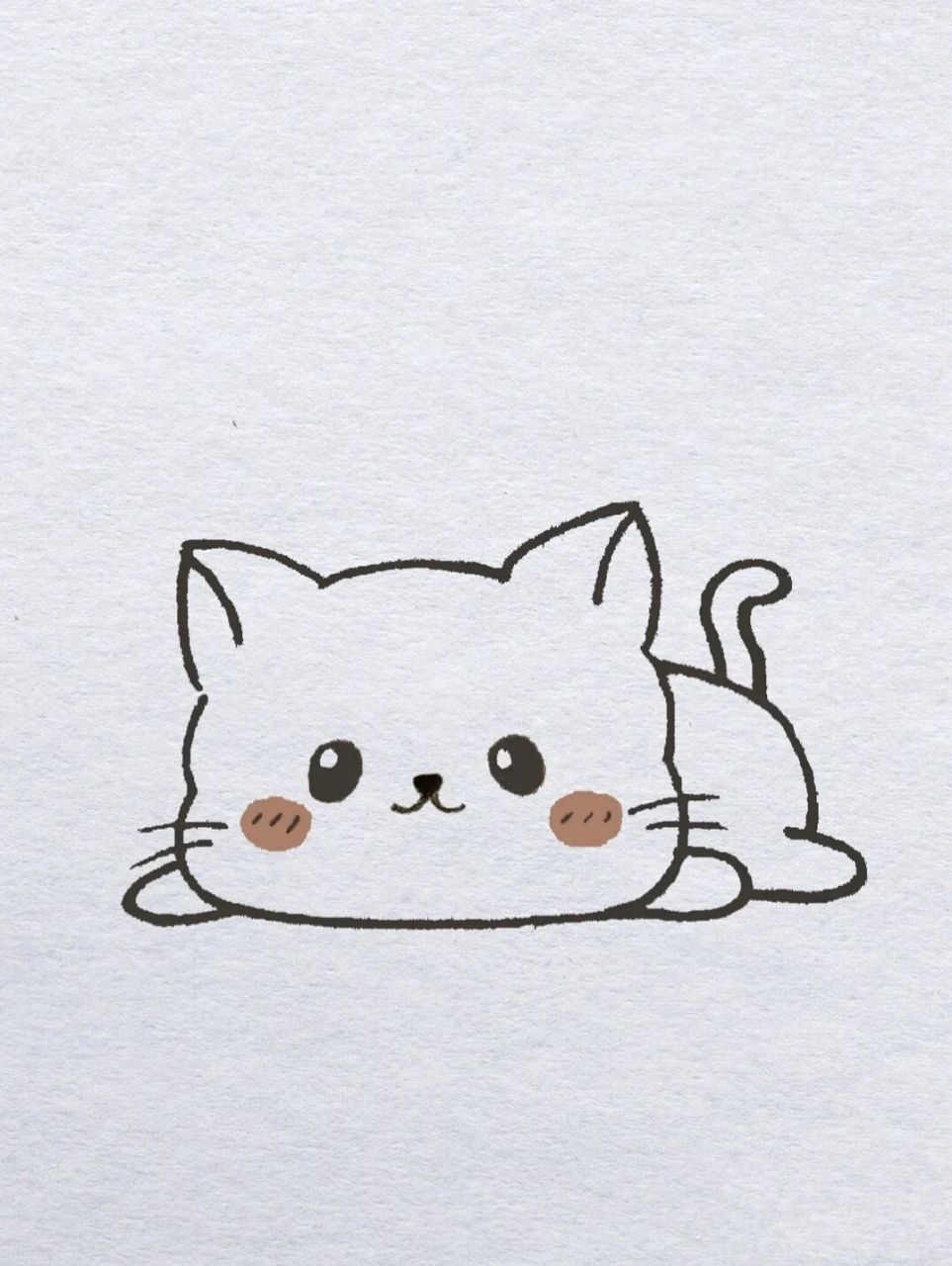 挑战100个简笔画11 可可爱爱的小猫,快让你的朋友画给你吧!