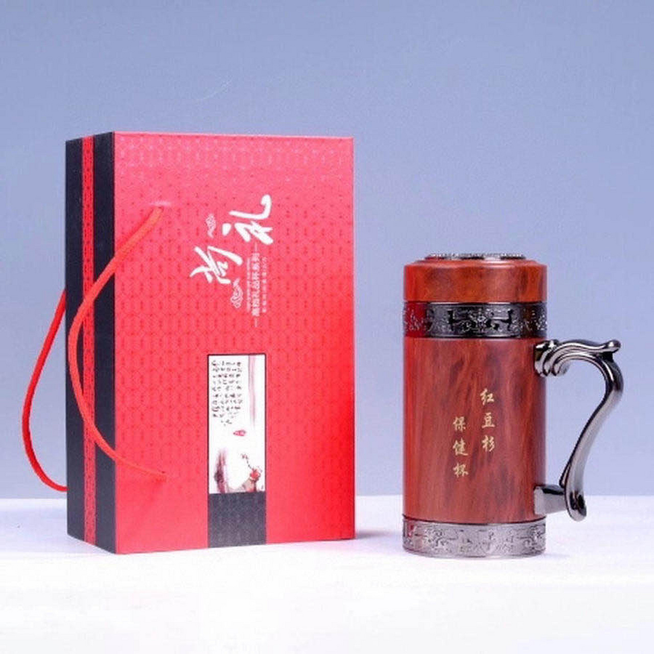 【木·好物】红豆杉水杯 红豆杉又称紫衫,国家一级珍稀保护树种,因其
