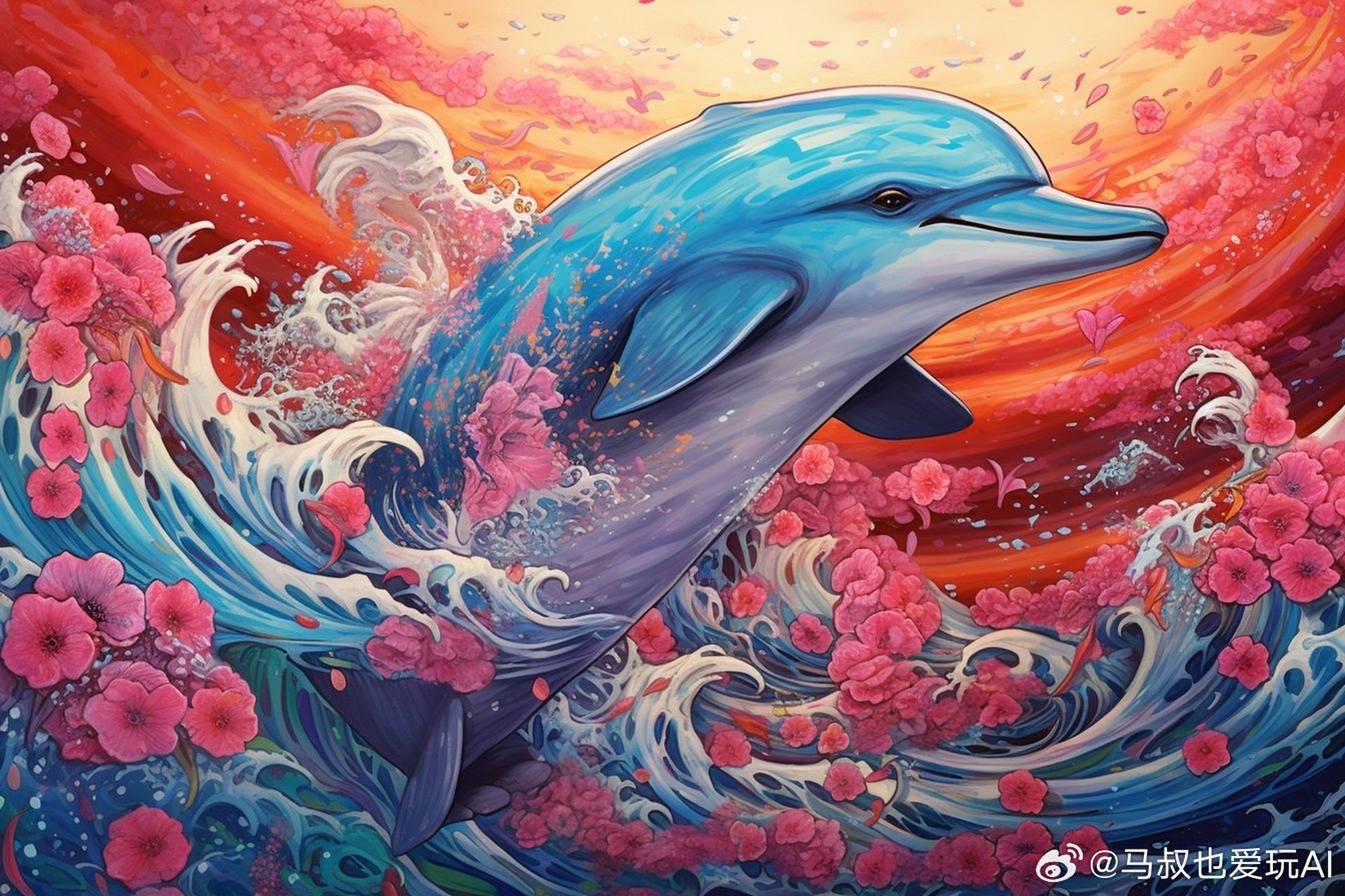 73你也可以画出这样的海豚! 你只需要去ai玩家的网站ai-player.
