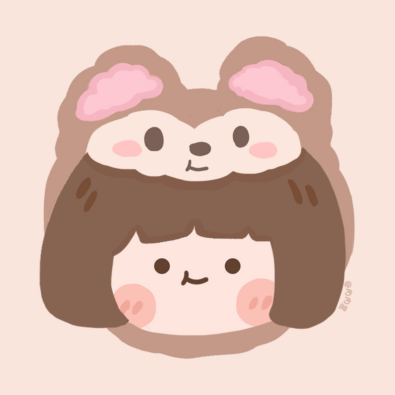 可爱多人头像 原创作者:rouroujump肉肉酱(微博) 可可爱爱,聪明脑袋