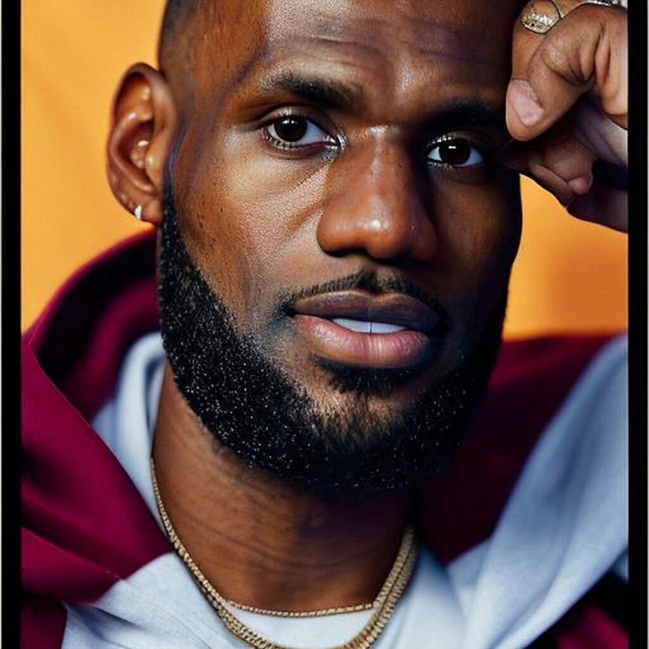 篮球头像|勒布朗·詹姆斯|no.33 詹姆斯ins发布一组自己的艺术形象