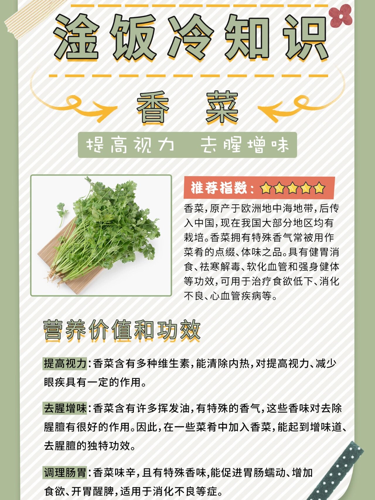 香菜的作用图片