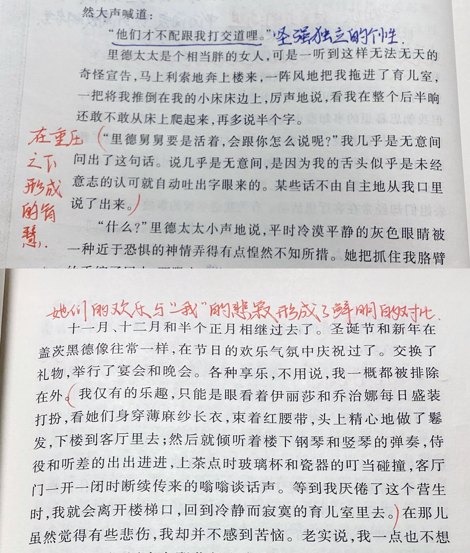 简爱第四章批注图片