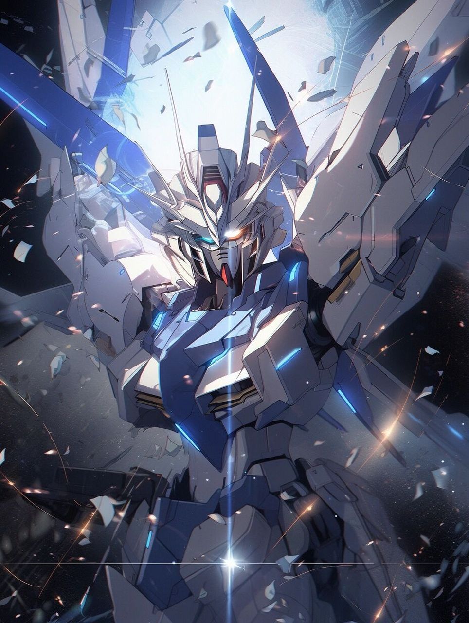 壁纸 || 炫酷蓝调高达机甲(4k纯享版) 嘿,小伙伴们!