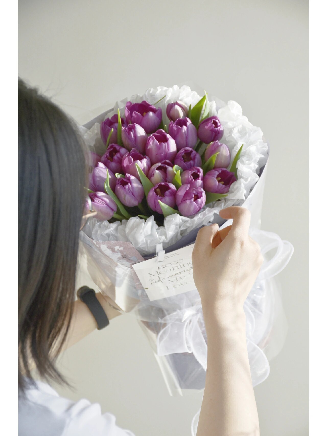 2022母亲节花礼—紫色郁金香花束