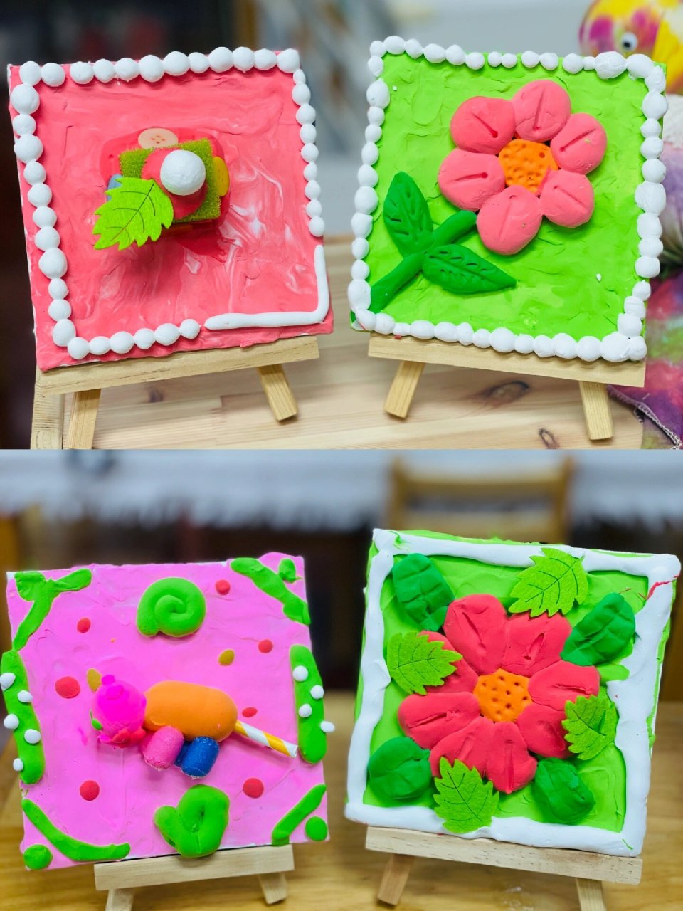 手工日常|大班粘土作品 可可爱爱的粘土手工 更有大牌彩妆系列 果然